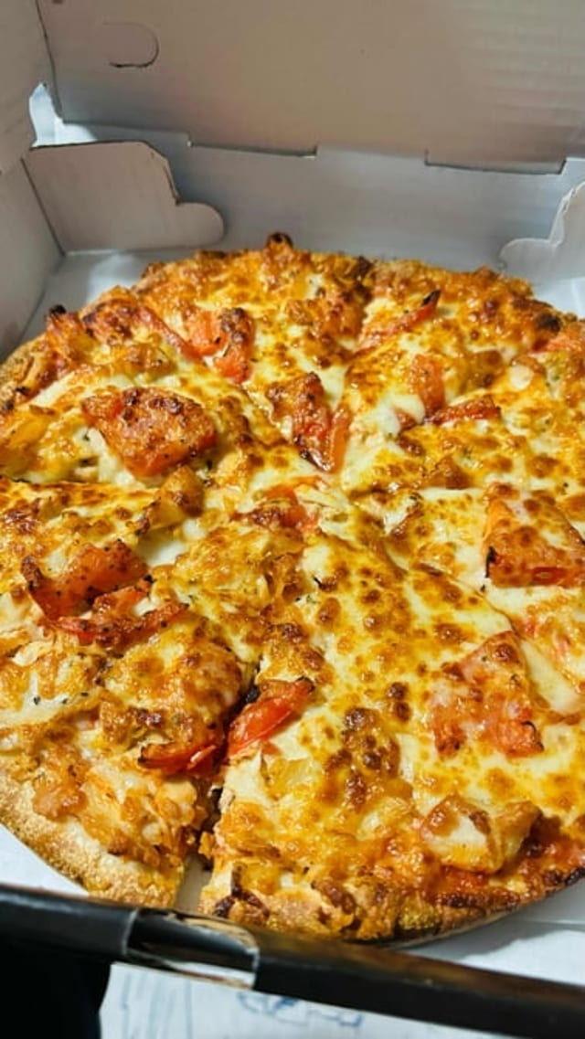 Chicken Margherita Pizza.